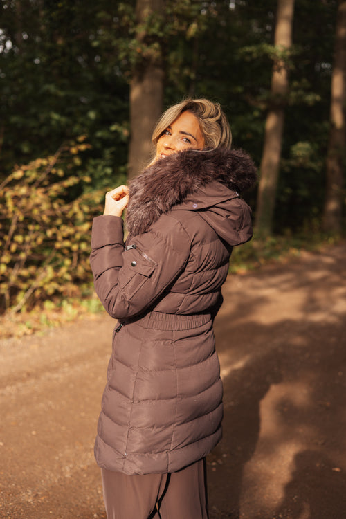 By Hilke Exclusive Belt Coat Choco