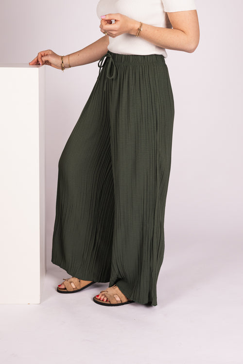 By Hilke Pants Plien Green
