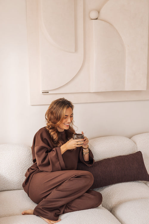 By Hilke Two-Piece Scuba Chocolate