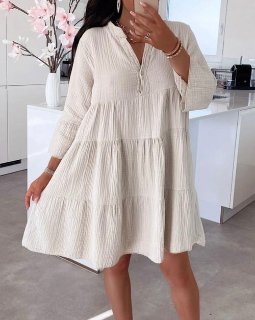 By Hilke Dress Lieke Beige