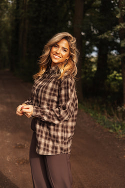 By Hilke Luxury Check Blouse
