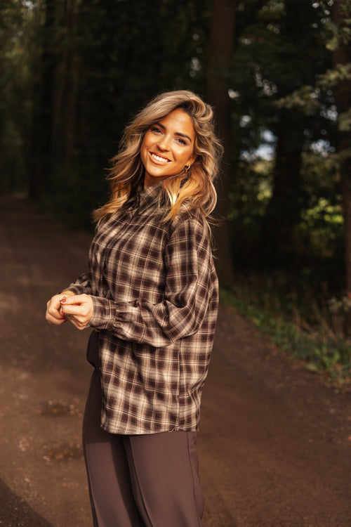 By Hilke Luxury Check Blouse