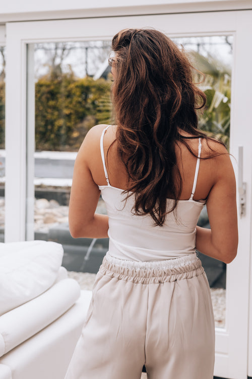 By Hilke Lace Top Roos White