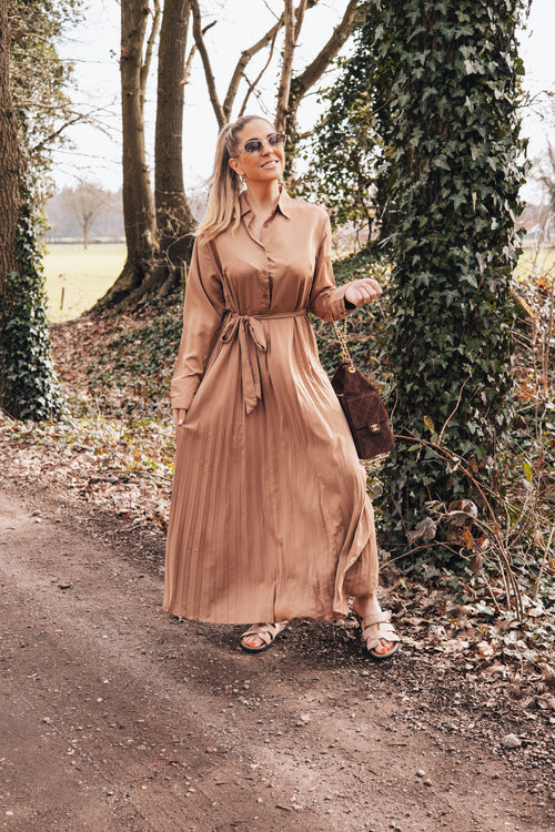 By Hilke Classy Maxi Dress Camel