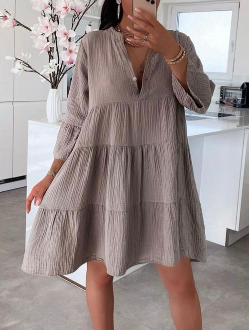 By Hilke Dress Lieke Taupe