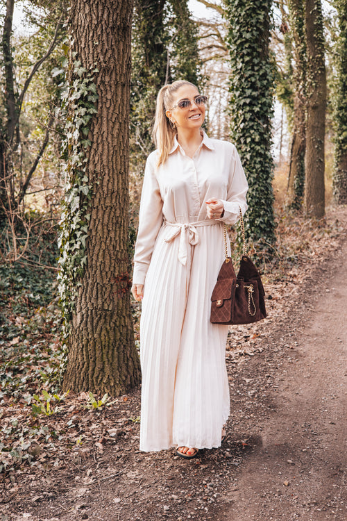 By Hilke Classy Maxi Dress Beige