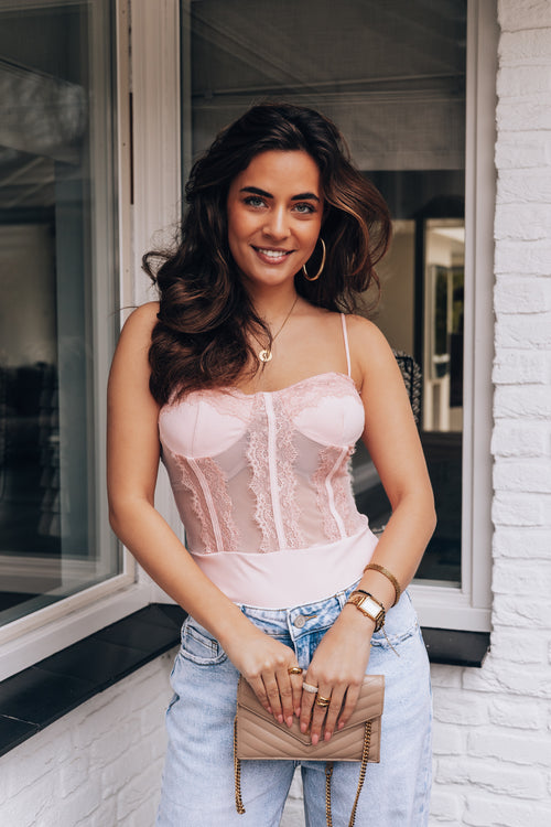 By Hilke Bustier Body Madonna Pink