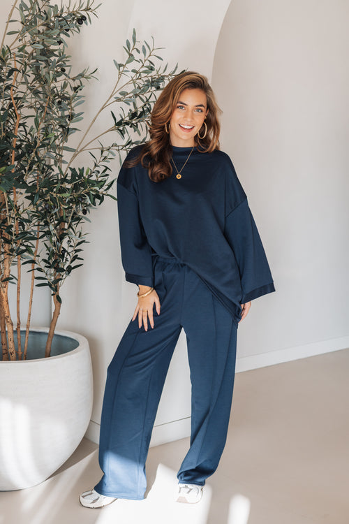 By Hilke Two-Piece Scuba Navy