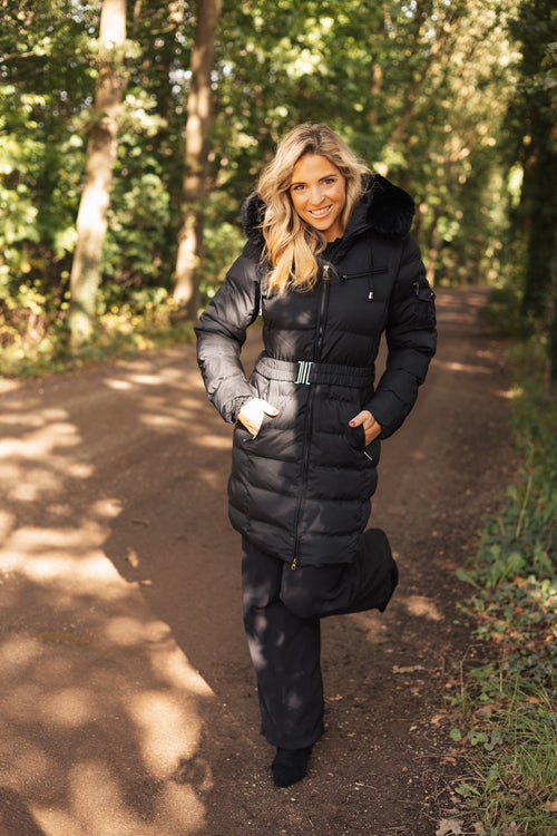 By Hilke Exclusive Belt Coat Black