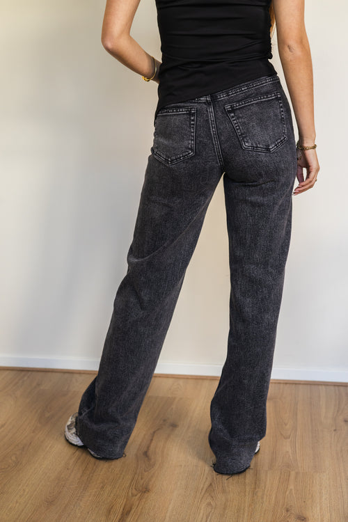By Hilke Jeans Wide Leg Black