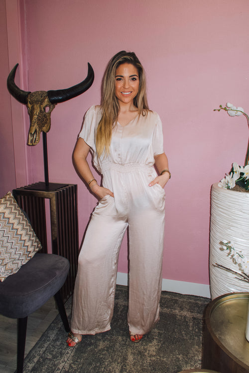 By Hilke Jumpsuit Mikky Beige