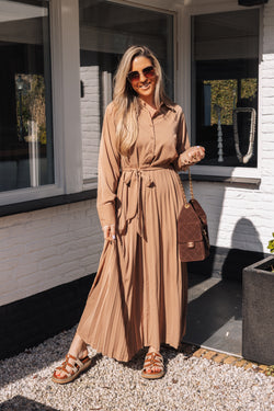 By Hilke Classy Maxi Dress Camel