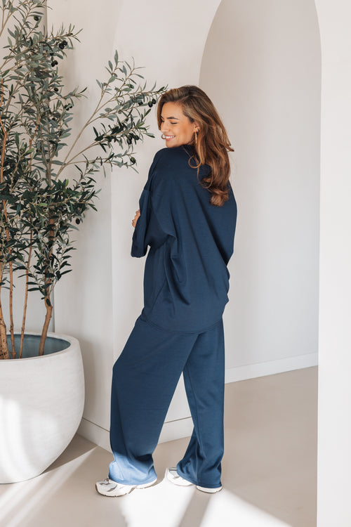 By Hilke Two-Piece Scuba Navy