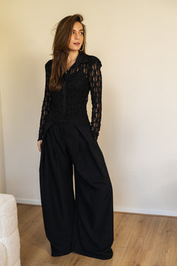 By Hilke Balloon Pantalon Black