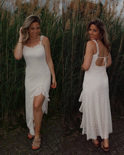 By Hilke Lace Dress Cream
