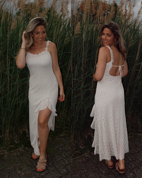 By Hilke Lace Dress Cream