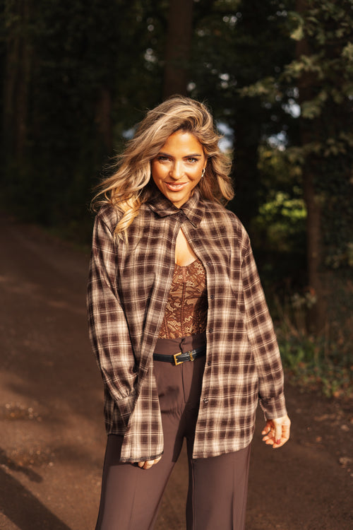 By Hilke Luxury Check Blouse