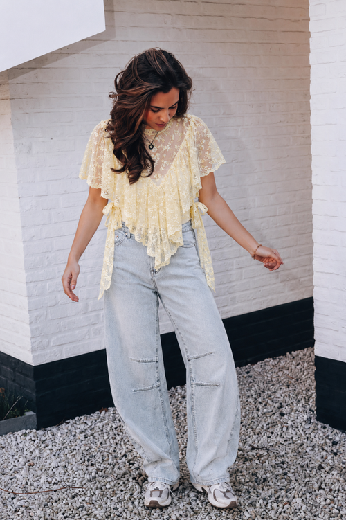 By Hilke Exclusive Top Fien Yellow