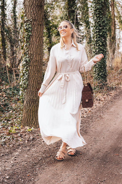 By Hilke Classy Maxi Dress Beige