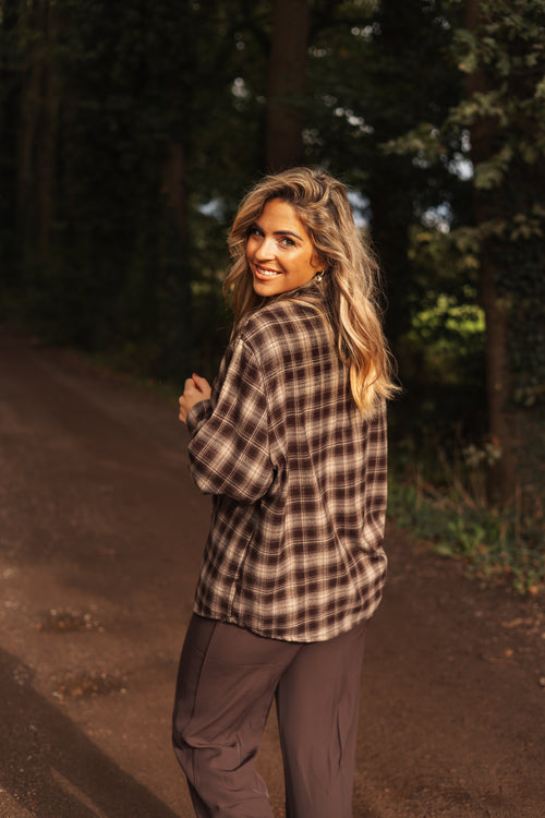 By Hilke Luxury Check Blouse