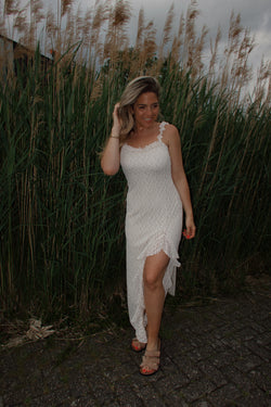 By Hilke Lace Dress Cream