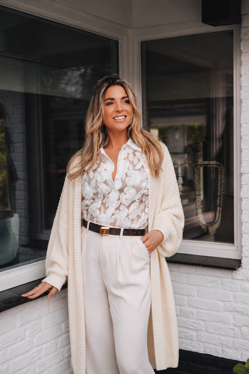 By Hilke Cardigan Beige