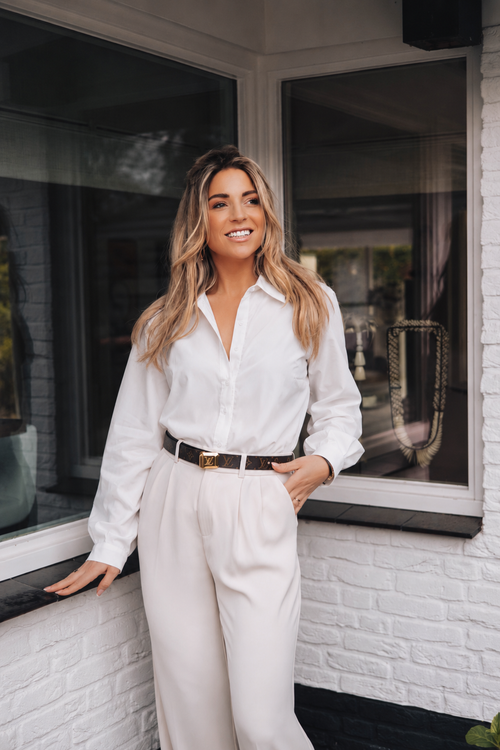 By Hilke Basic Blouse White
