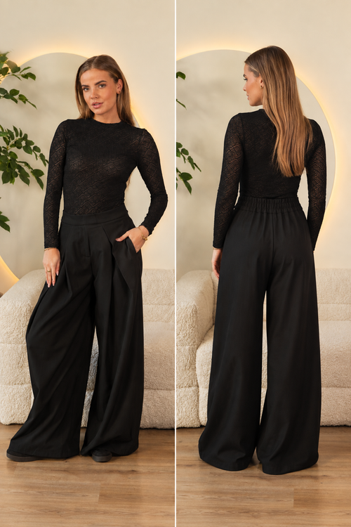 By Hilke Baggy Pantalon Zufan Black