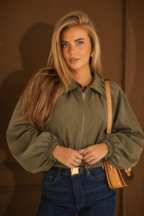 By Hilke Balloon Jacket Army