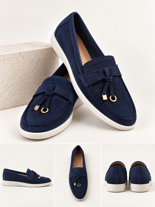 By Hilke Loafers Navy