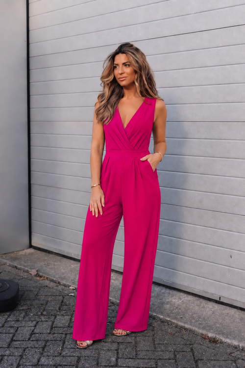 By Hilke Jumpsuit Fuchsia