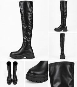 By Hilke High Boots Black