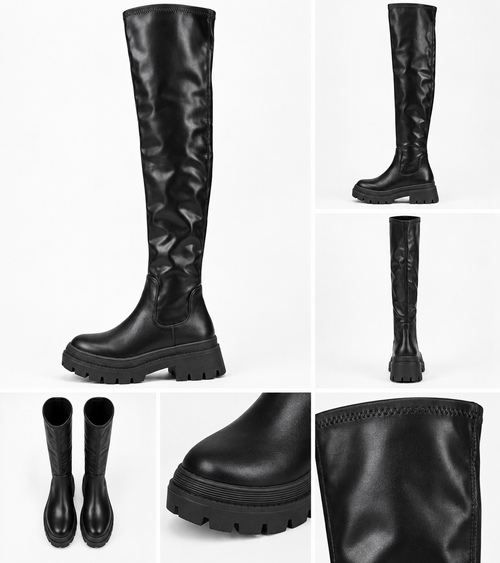 By Hilke High Boots Black