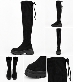 By Hilke Boots Suède Black
