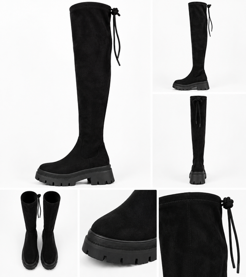 By Hilke Boots Suède Black