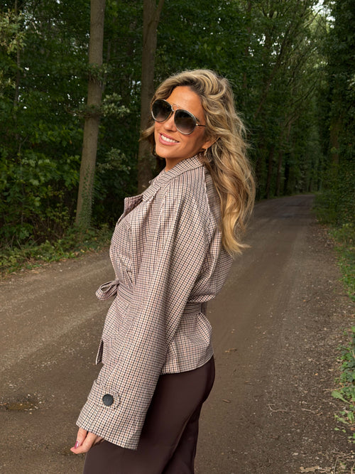 By Hilke Check Jacket