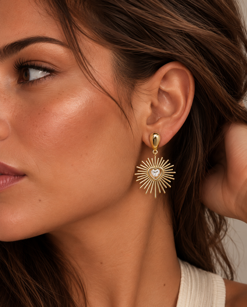 By Hilke Earrings Hearts