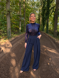 By Hilke Baggy Pantalon Zufan Blue