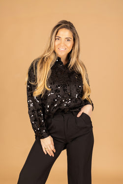 By Hilke Blouse Yara Black