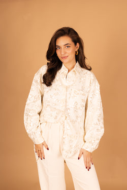 By Hilke Blouse Yara Cream