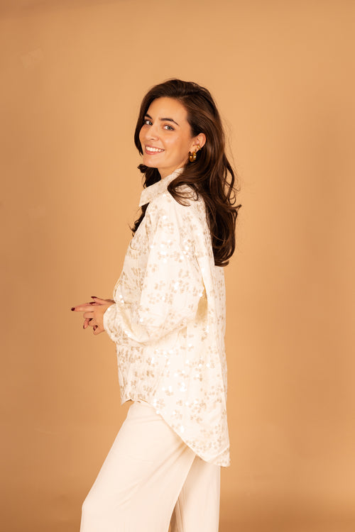 By Hilke Blouse Yara Cream