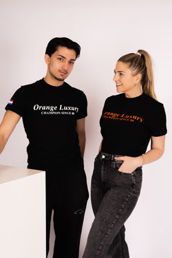 Orange Luxury Tee Classic White