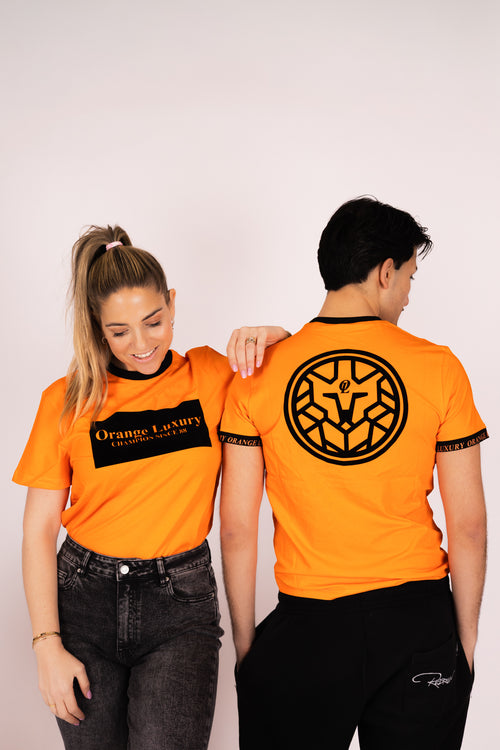 Orange Luxury Tee Velvet Orange