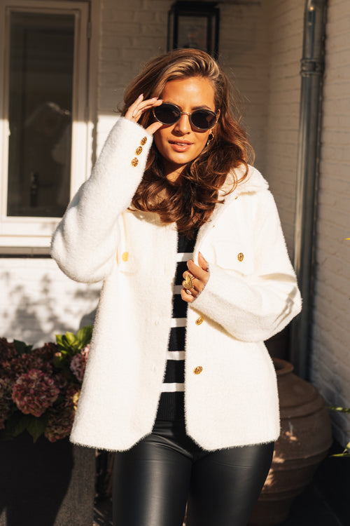 By Hilke Furry Coat Nala Cream