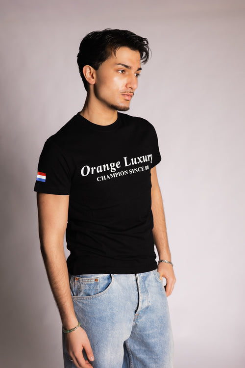 Orange Luxury Tee Classic White