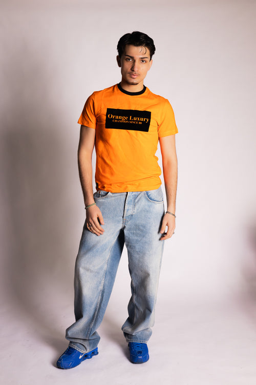 Orange Luxury Tee Velvet Orange