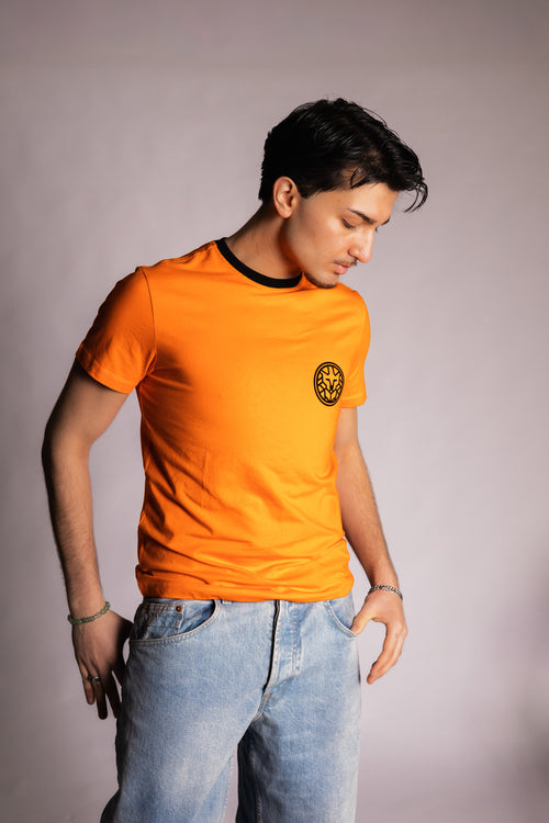 Orange Luxury Tee Lion Orange