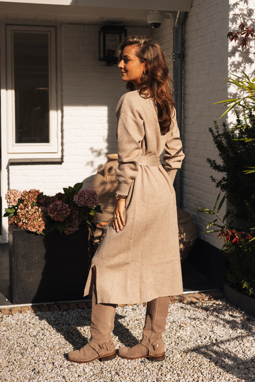 By Hilke Dress Fieke Taupe