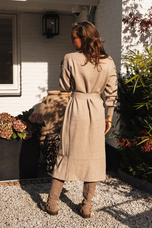 By Hilke Dress Fieke Taupe