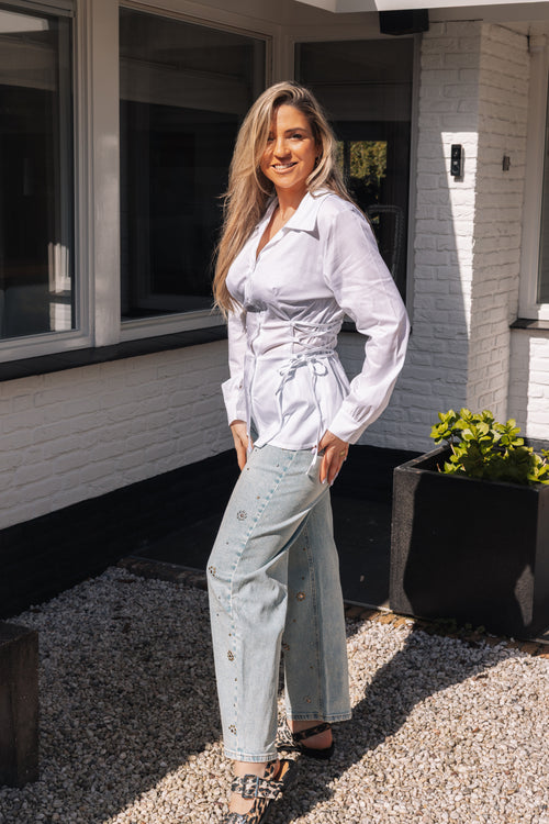 By Hilke Blouse Noéline White